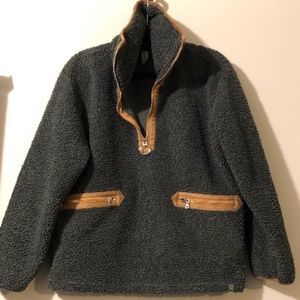 VARLEY Spencer Fleece Sweatshirt In Green